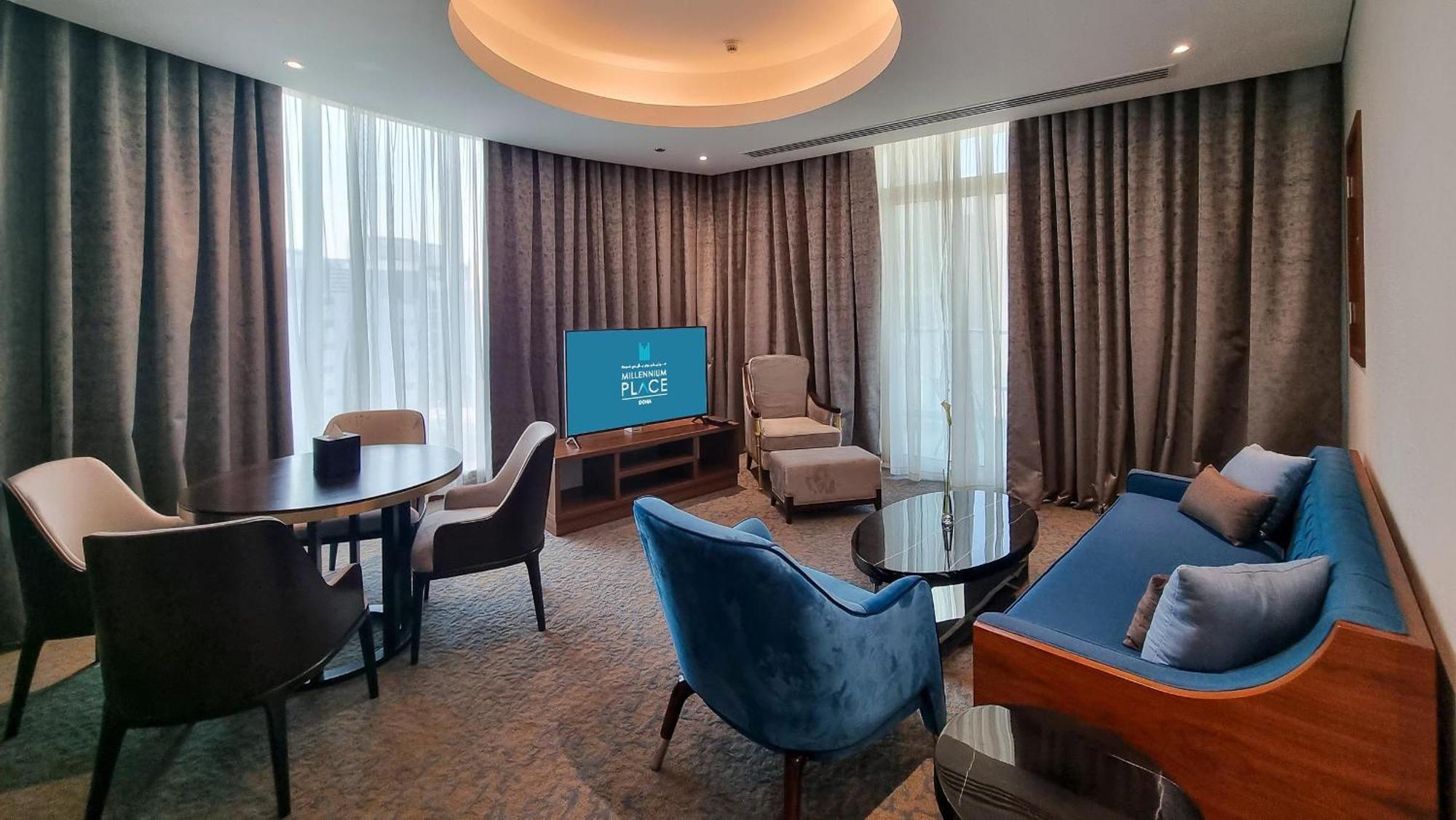 Millennium Place 多哈 外观 照片 A suite at the hotel