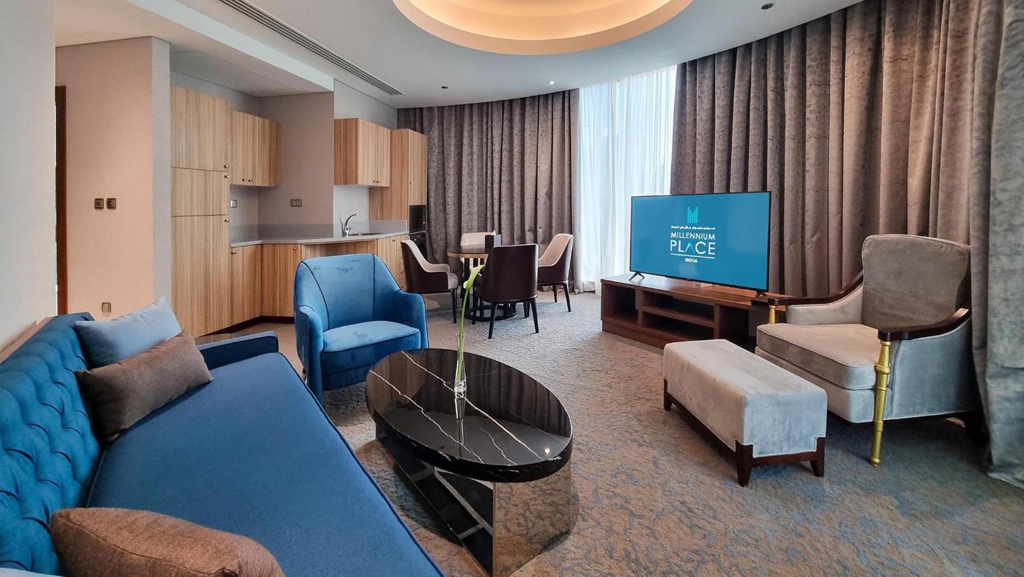 Millennium Place 多哈 外观 照片 A suite at the hotel